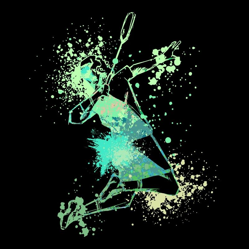 Splash Badminton player