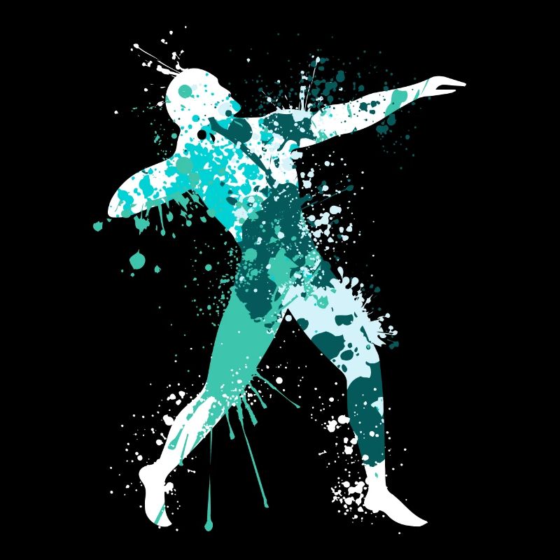 Athlète de lancer du poids en athlétisme