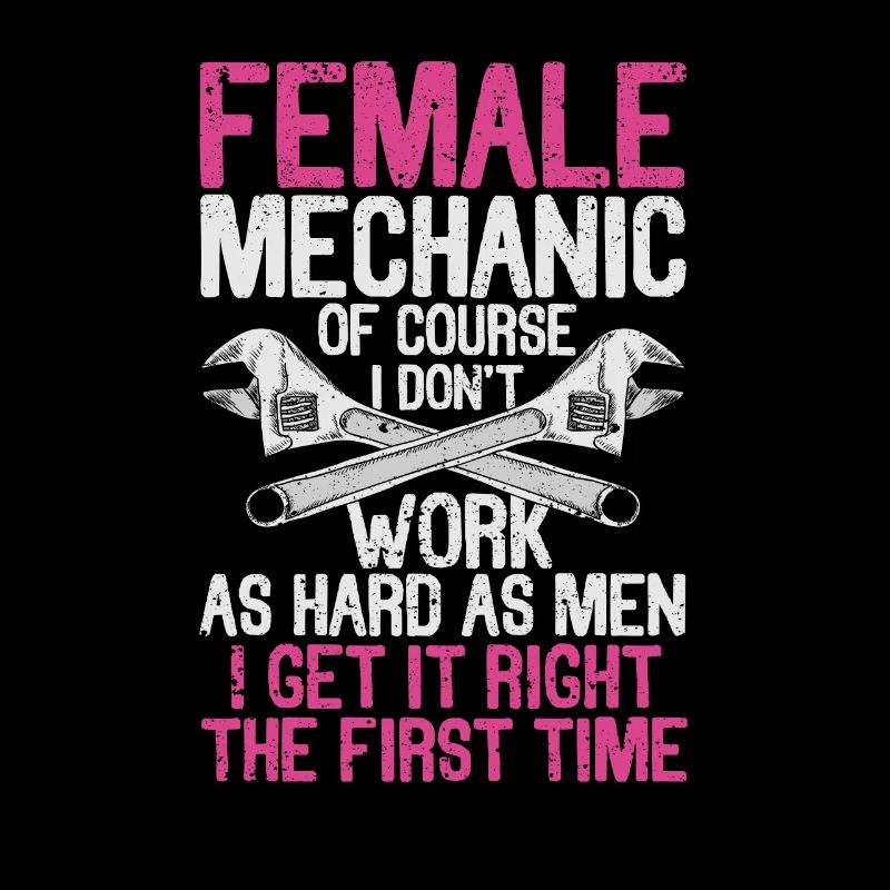 Mechanikerin Auto Auto Mädchen Garage Handwerker