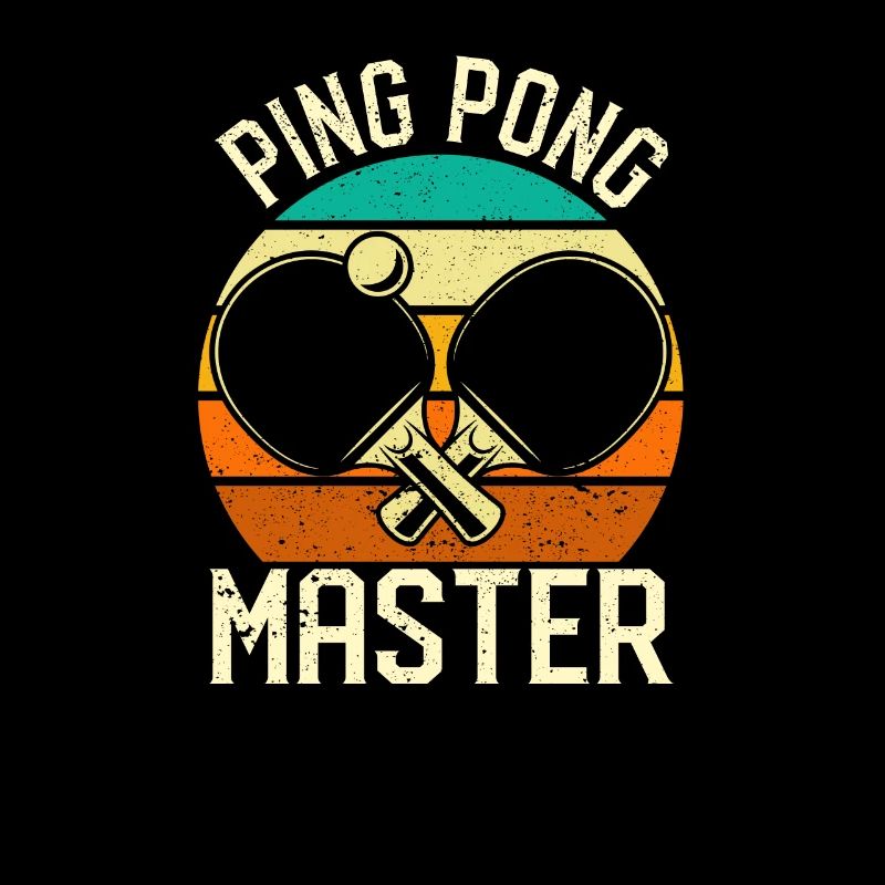 Ping Pong Master Vintage Table Tennis Player Funny