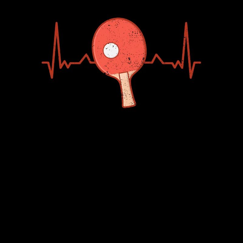 Table Tennis Heartbeat Ping Pong Pulse Funny