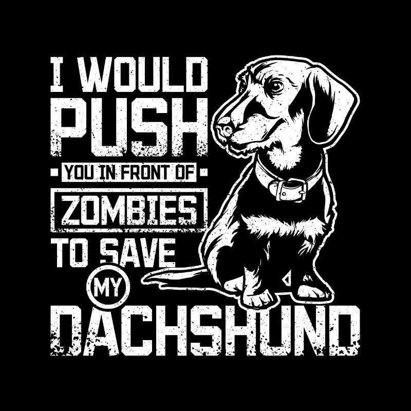 Poussez-vous devant les zombies pour sauver mon teckel