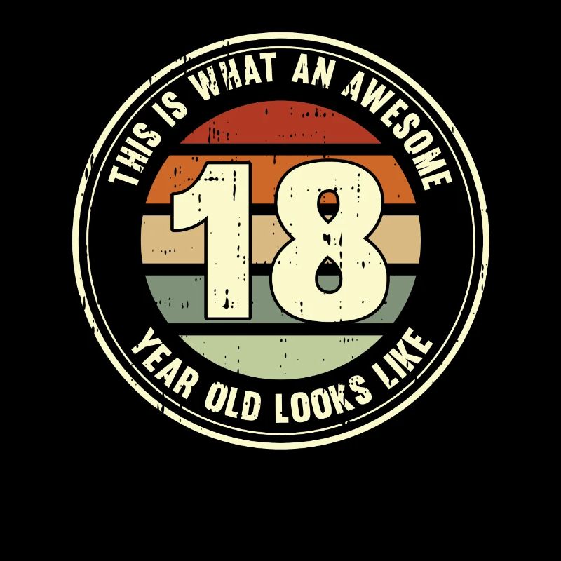 18. Geburtstag so sieht man mit 18 Retro Geschenk