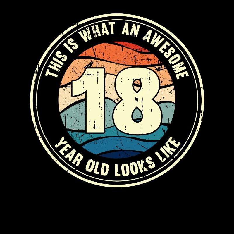 18e anniversaire donc vous regardez 18 cadeau rétro