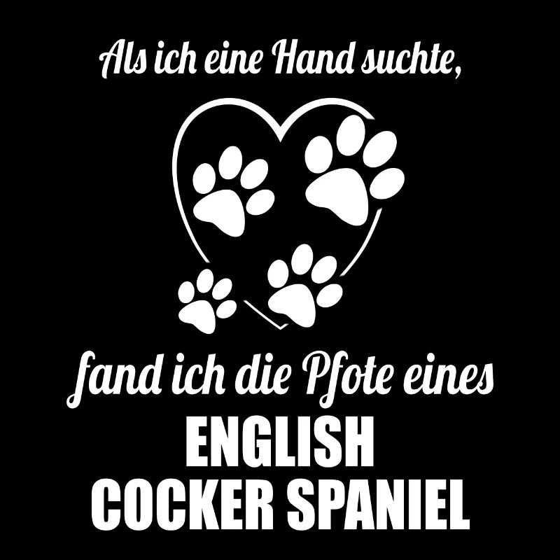 Hand & Pfote - Spruch - English Cocker Spaniel