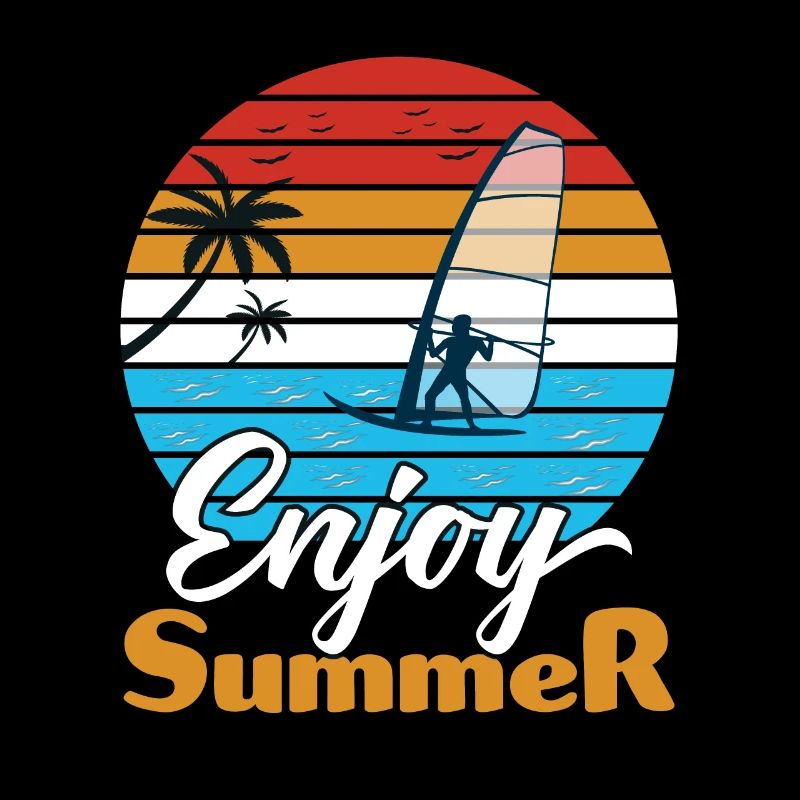 Windsurfing Windsurfer Enjoy Summer