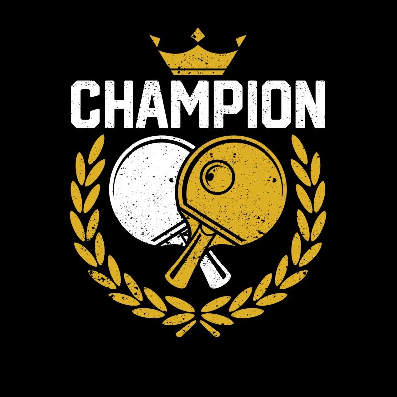 Champion Ping Pong Paddle Bälle Funny Tischtennis