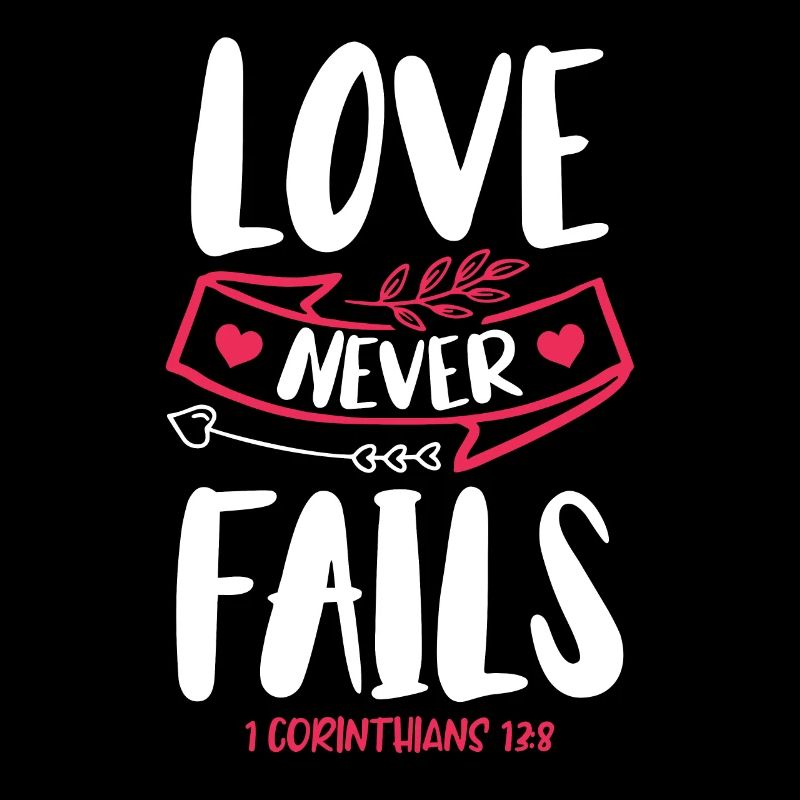 Liebe Scheitert Nie Bibelvers Glaube Jesus