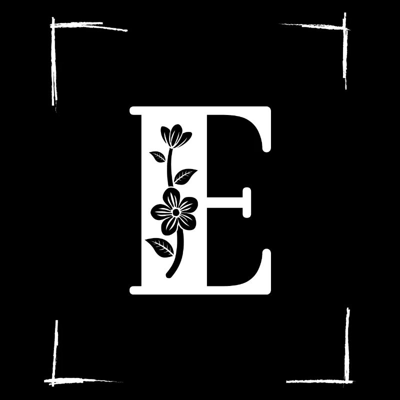 letter E initial