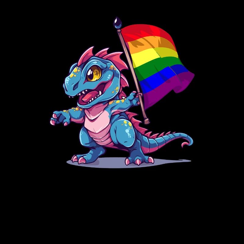 Pride Dinosaur LGBT Gay Lesbian Transgender Cool