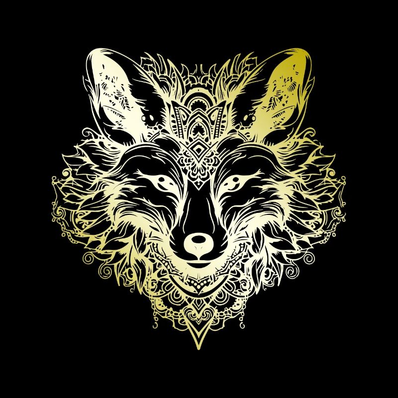 Fox Mandala gold
