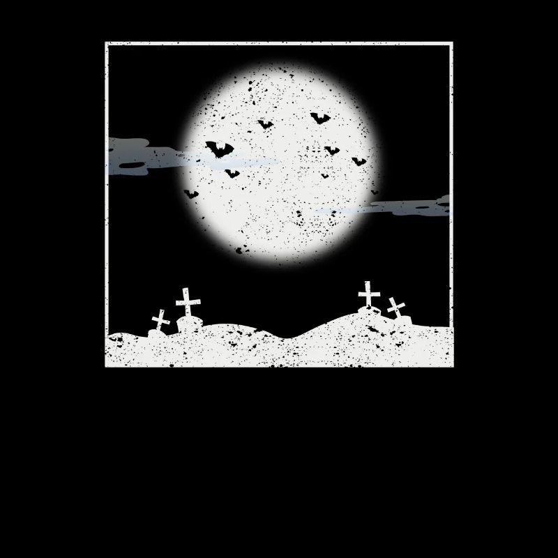 Fledermäuse im Vollmond Halloween Gruselige
