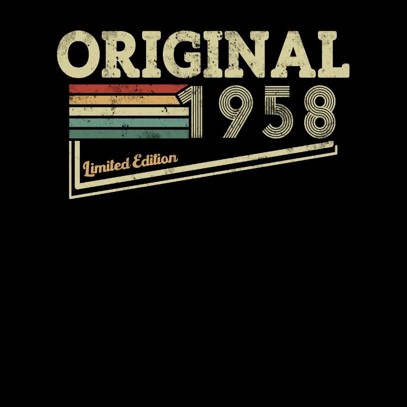 Cadeau d’anniversaire Millésime 1958 65 ans