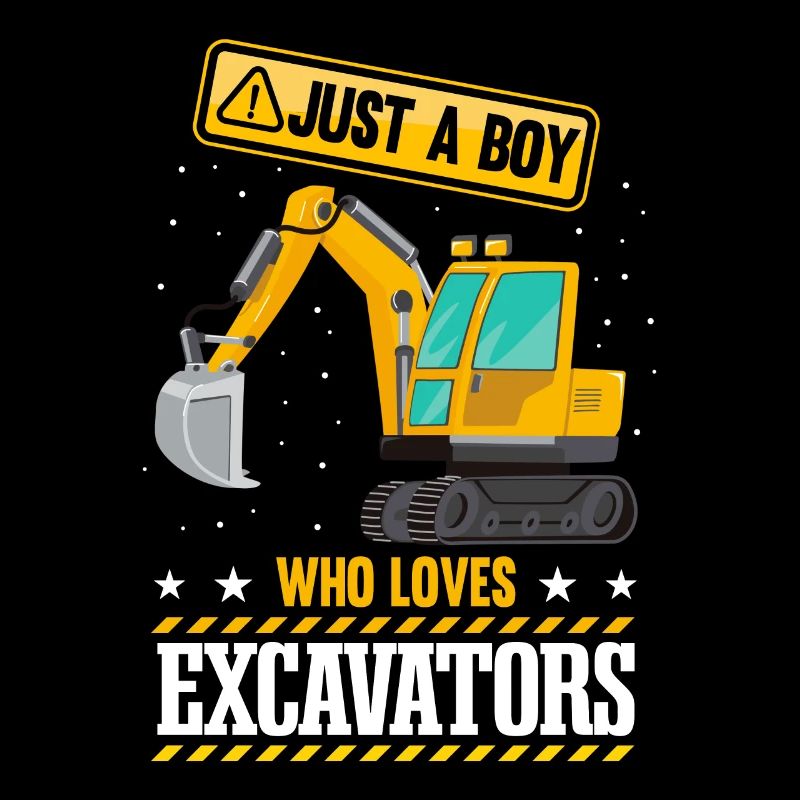 Just A Boy Who Loves Excavators