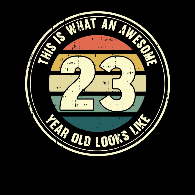 23. Geburtstag so sieht man mit 23 Retro Geschenk