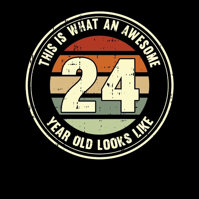 24e anniversaire pour que vous voyiez avec 24 cadeaux rétro