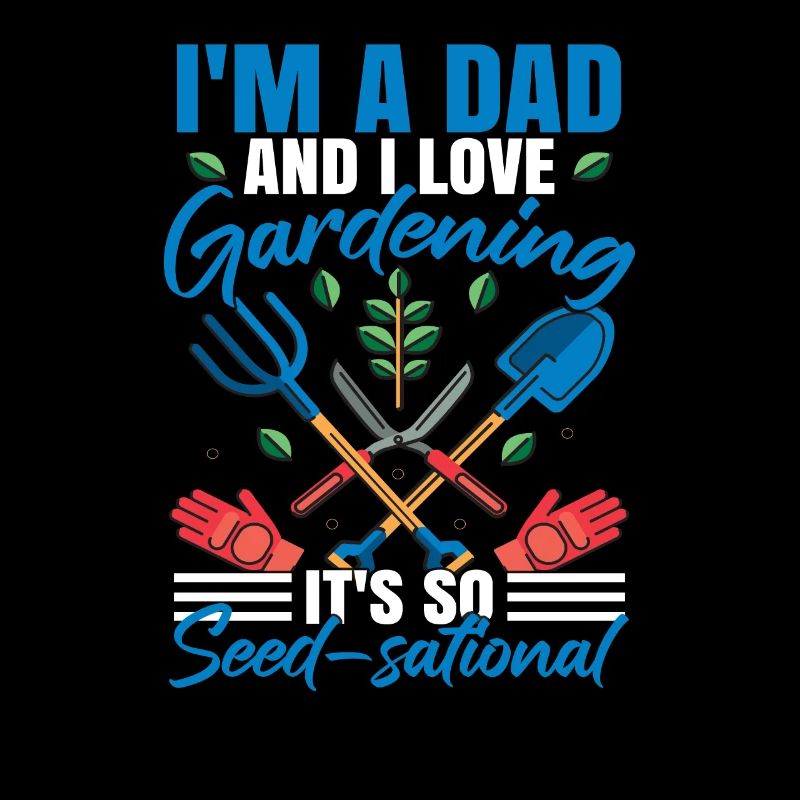 Ich bin ein Vater und ich liebe Gartenarbeit