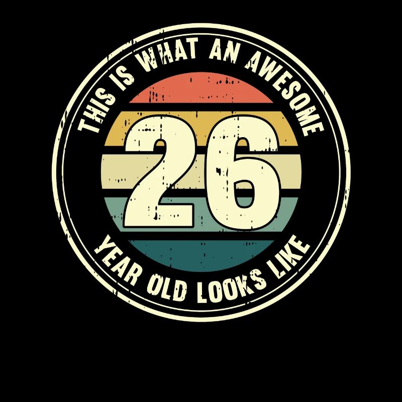 26. Geburtstag so sieht man mit 26 Retro Geschenk