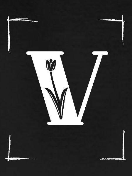 letter V initial