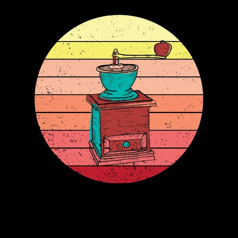 Retro Manual Coffee Grinder Design
