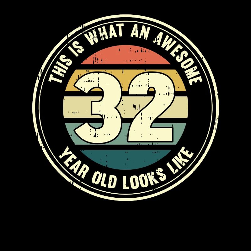 32nd birthday so you see with 32 retro gift
