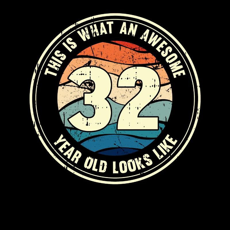 32nd birthday so you see with 32 retro gift