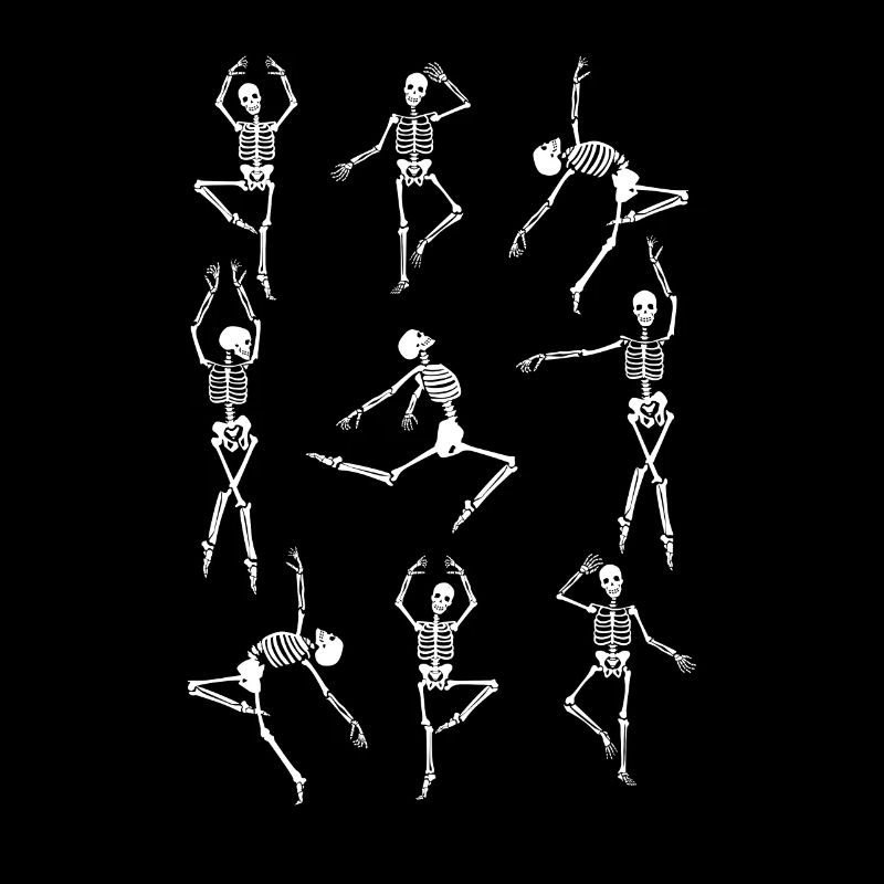 Skeleton Ballerinas Ballet Dance Funny Halloween