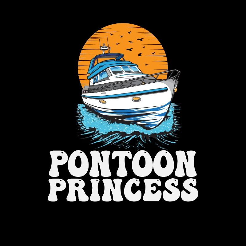 Pontoon Princess Motorboating Queen Pontooning