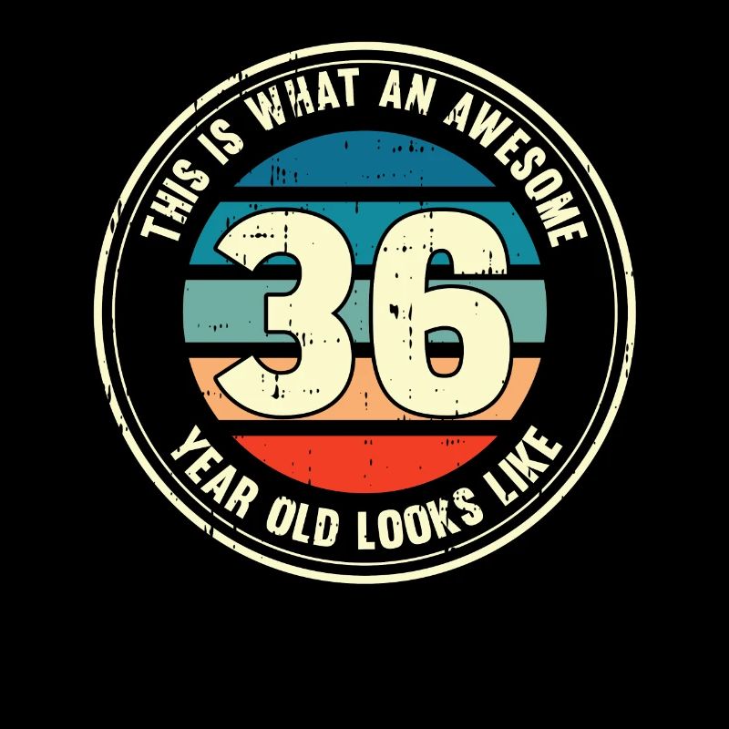 36. Geburtstag so sieht man mit 36 Retro Geschenk