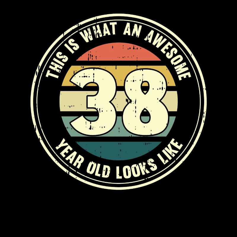 38e anniversaire pour que vous voyiez avec 38 cadeaux rétro