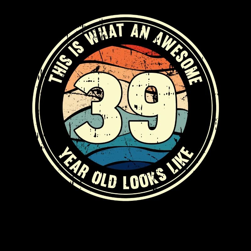 39. Geburtstag so sieht man mit 39 Retro Geschenk