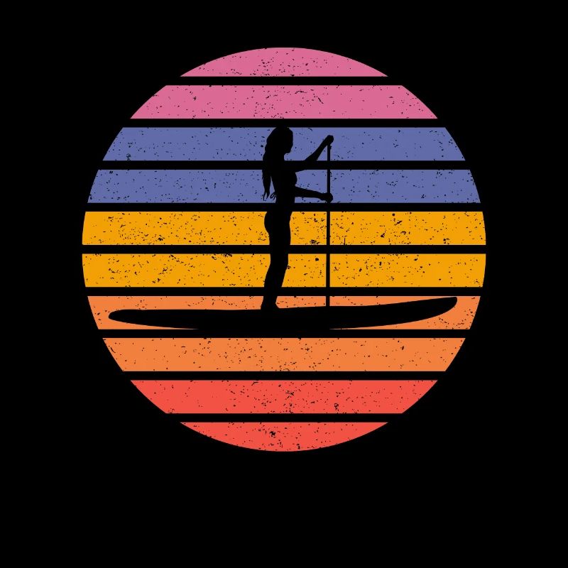 Retro SUP Standup Paddle Board Summer Gift