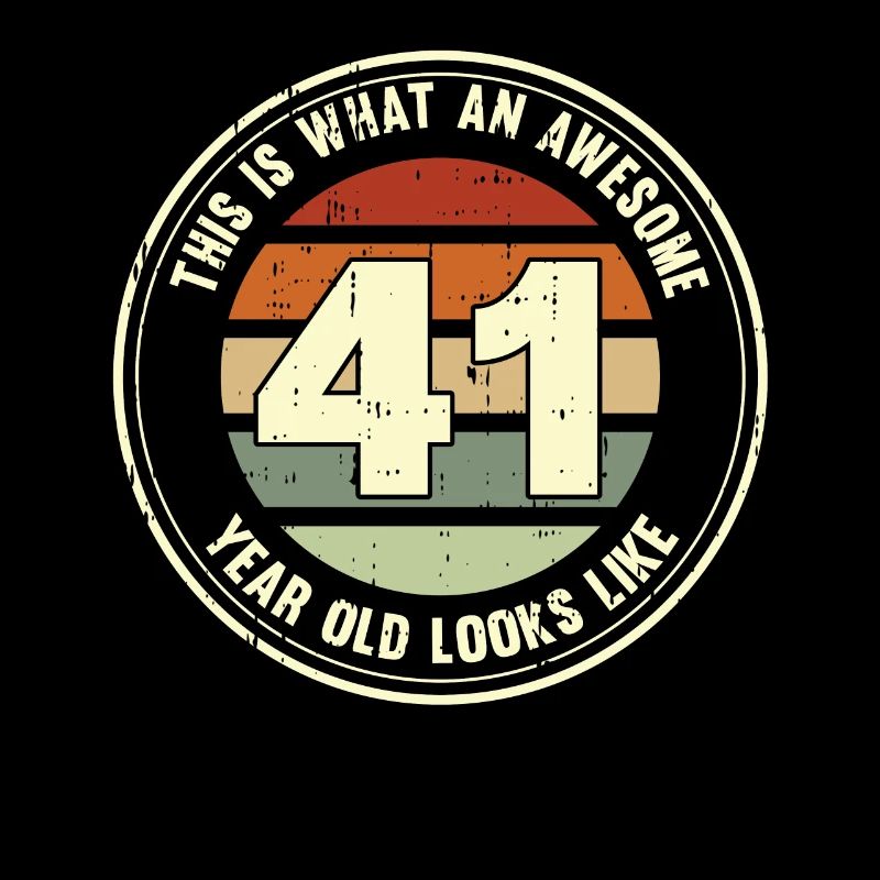 41e anniversaire pour que vous voyiez avec 41 cadeau rétro