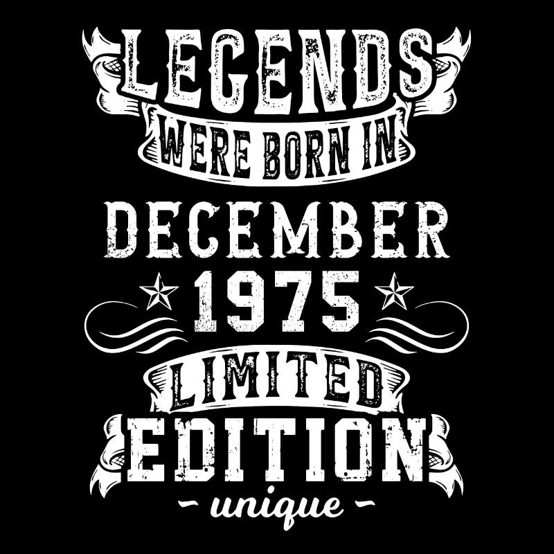 Anniversaire Décembre 1975 année Edition Limitée