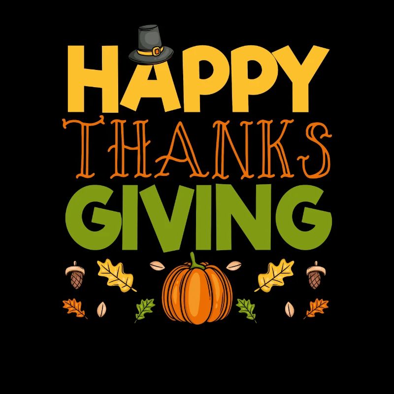 Joyeux jour de Thanksgiving Feuilles d’automne