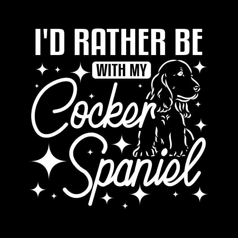 Je préfère être avec mon cocker