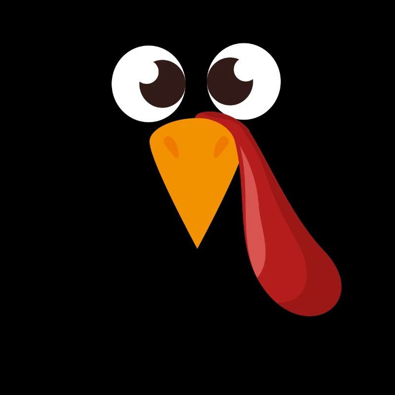 Thanksgiving Day Turkey Face Funny Gobble