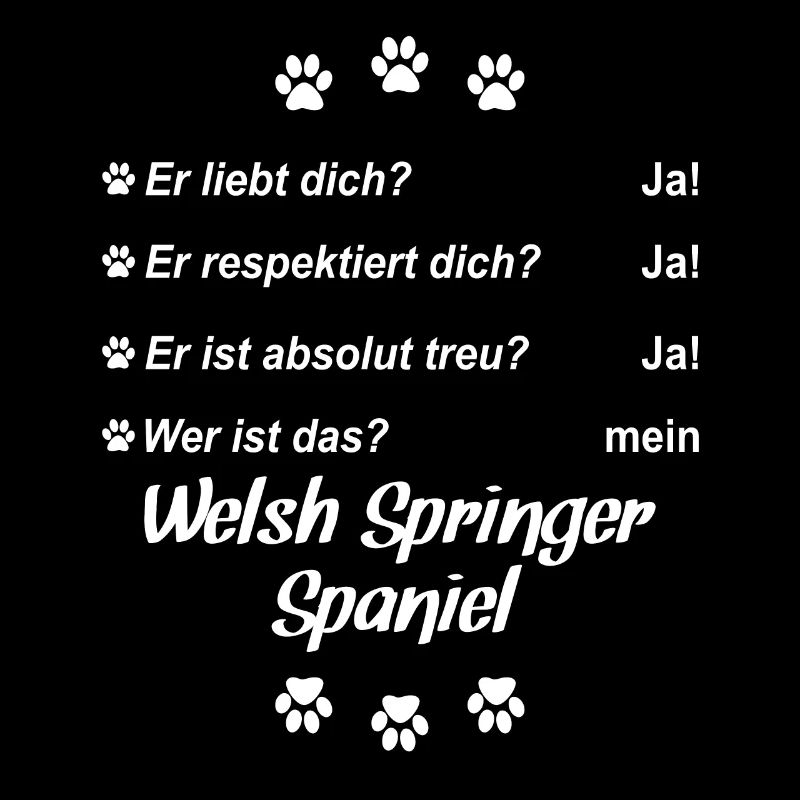 Er liebt Dich. Wer ist das? Welsh Springer Spaniel