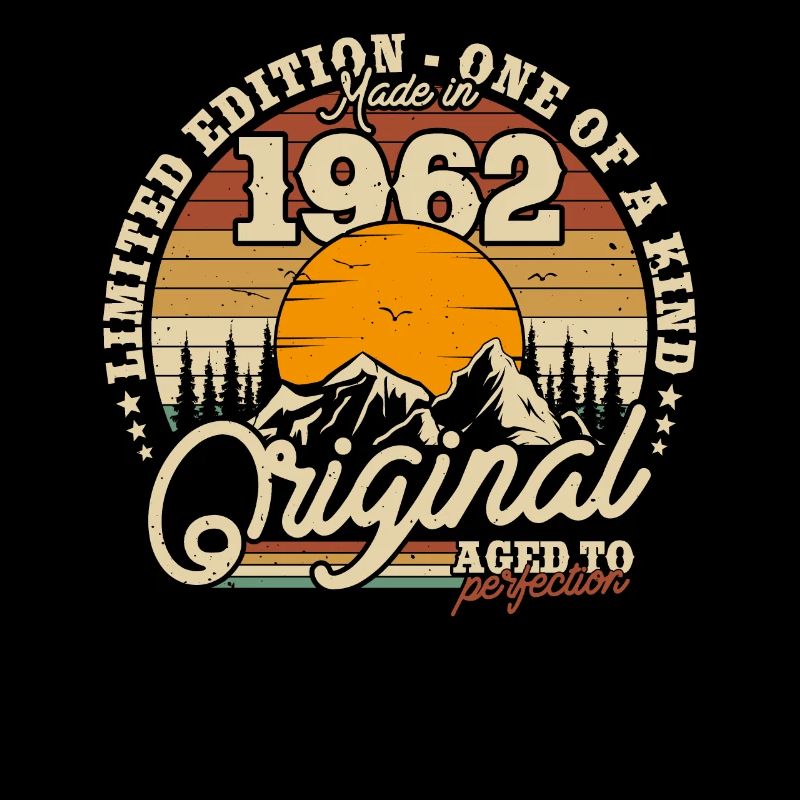 Vintage Geburtstagsgeschenk 1962, Retro-Stil