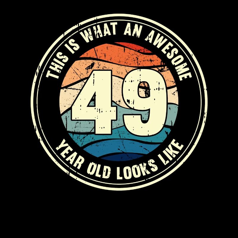 49. Geburtstag so sieht man mit 49 Retro Geschenk
