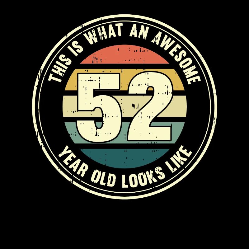 52. Geburtstag so sieht man mit 52 Retro Geschenk