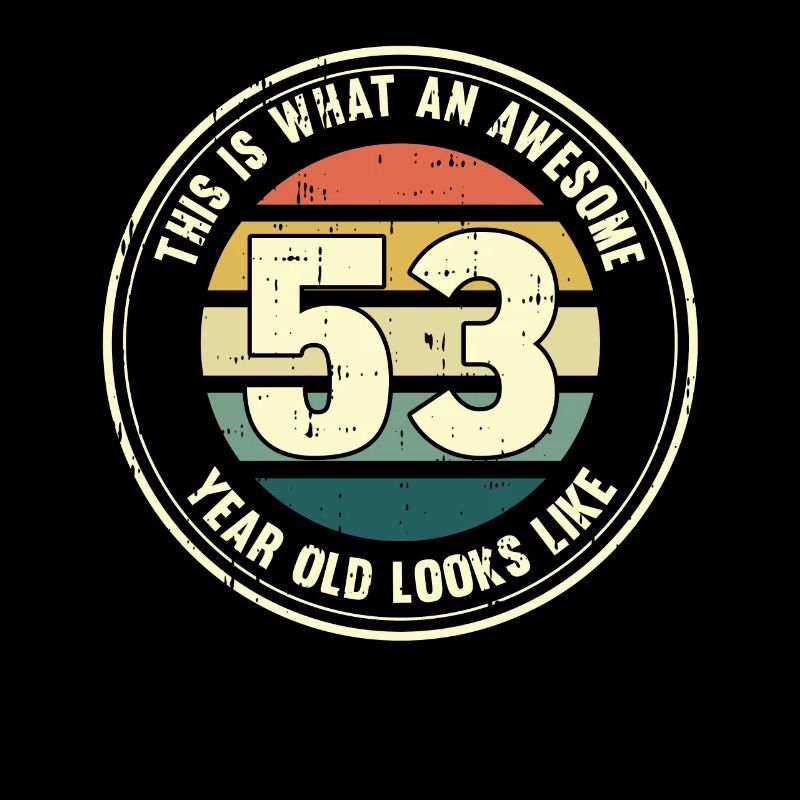 53rd birthday so you see with 53 retro gift
