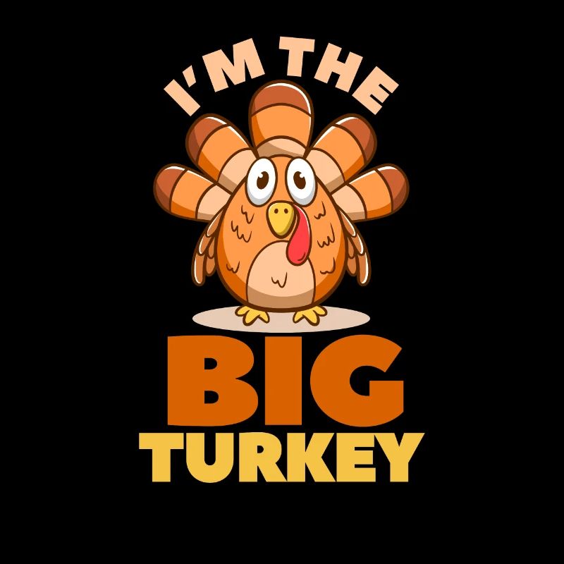Je suis la grande dinde mignonne Thanksgiving