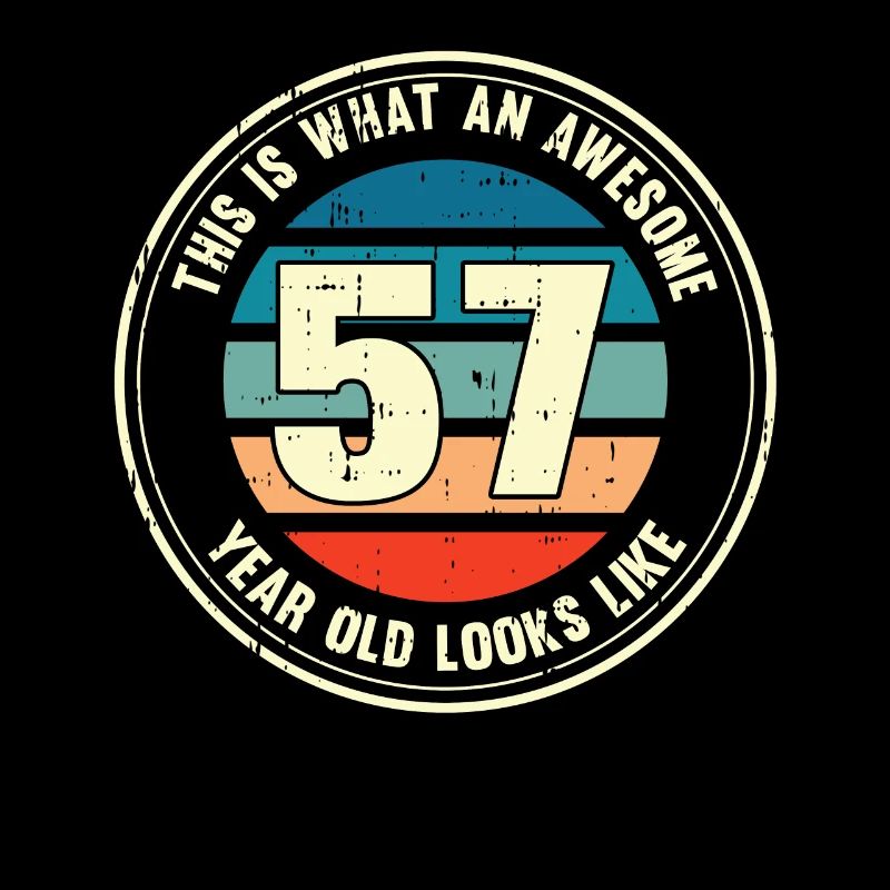 57e anniversaire pour que vous voyiez avec 57 cadeau rétro