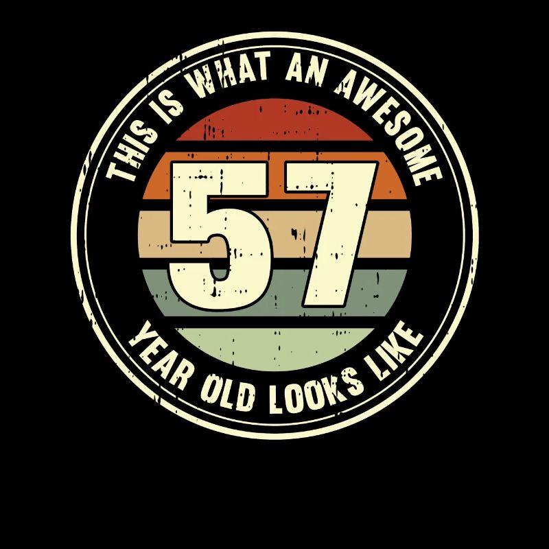 57. Geburtstag so sieht man mit 57 Retro Geschenk