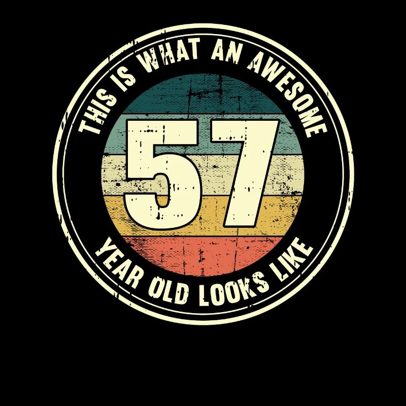 57e anniversaire pour que vous voyiez avec 57 cadeau rétro