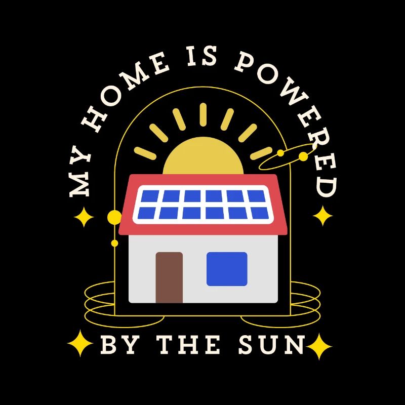 Mein Zuhause wird von der Sonne angetrieben