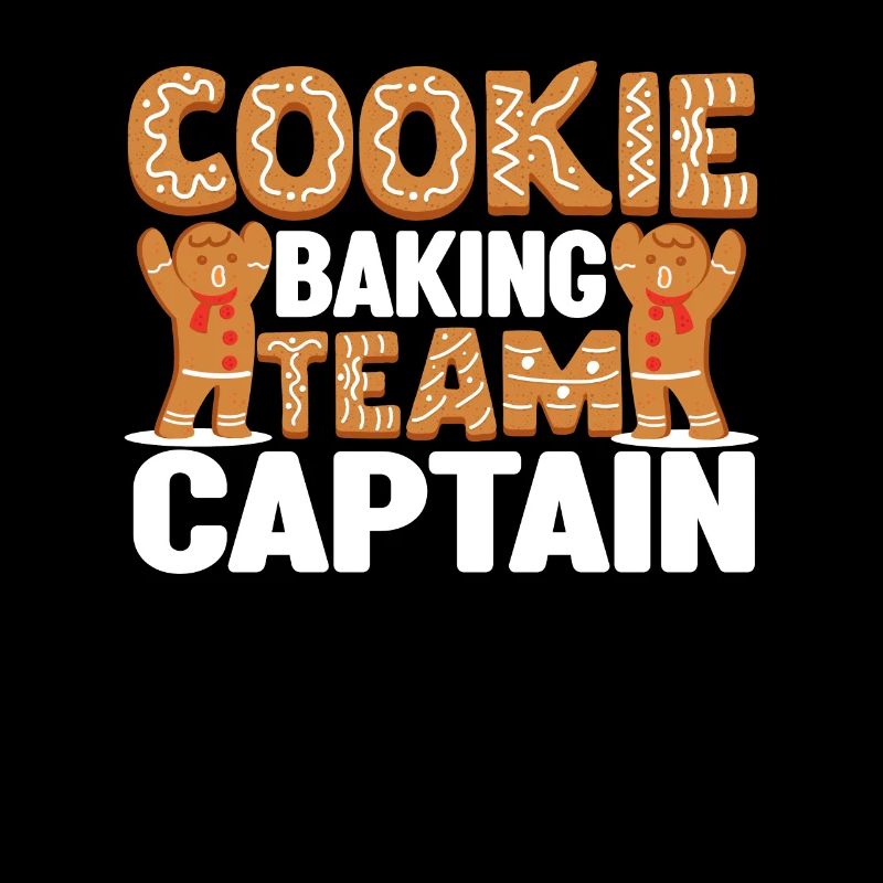 Cookie Baking Team Captain Funny Gingerbread Man