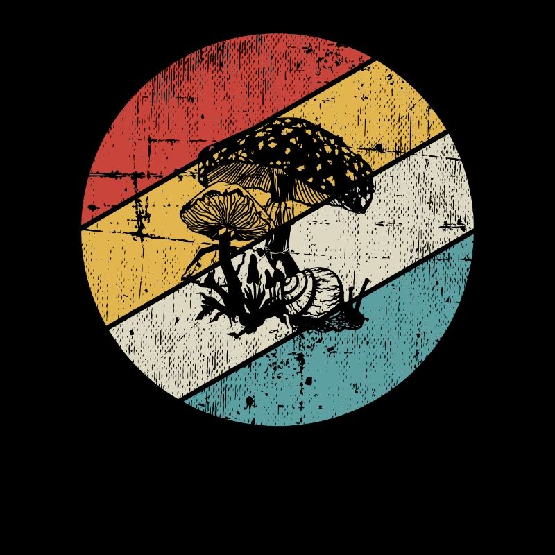 Mushroom Mushrooms Boletus Toadstool Retro Gift