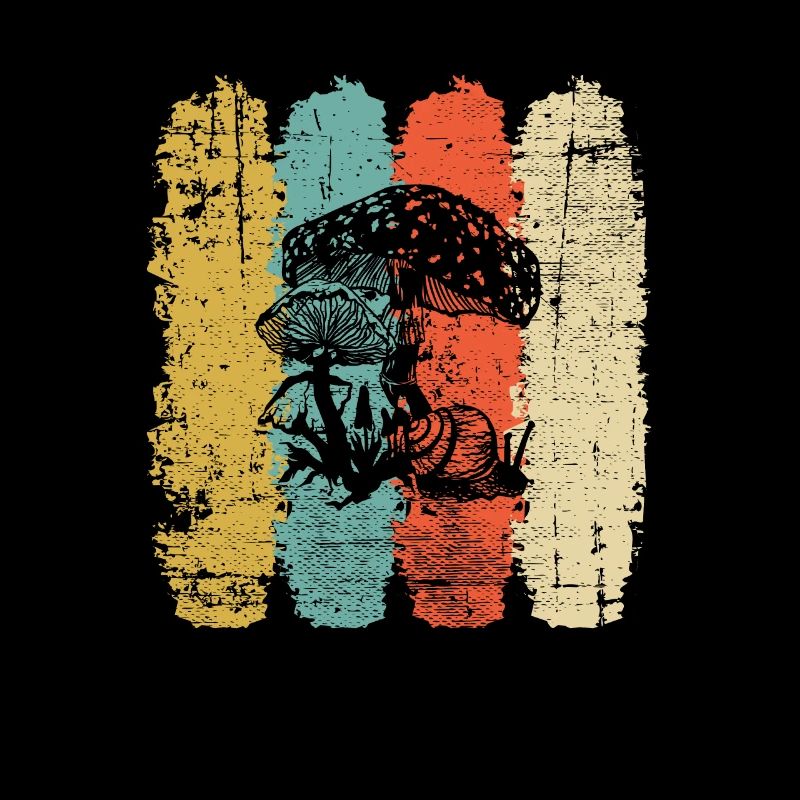 Champignons Champignons Crapaud Crapaud Cadeau Rétro